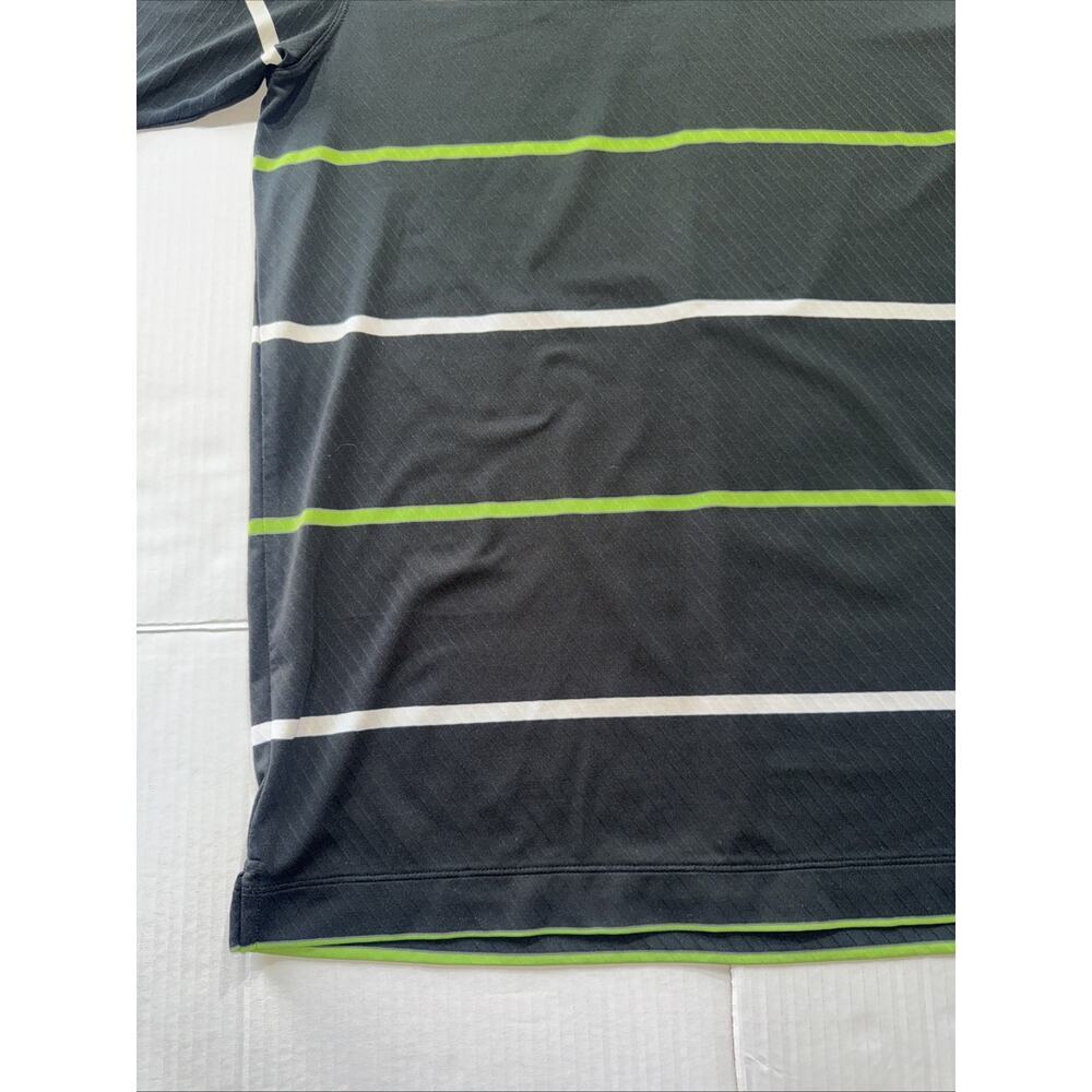 Nike Golf SS Men's Polo Shirt Dri-Fit Striped Black Large Multicolor Stripes - Picture 7 of 10